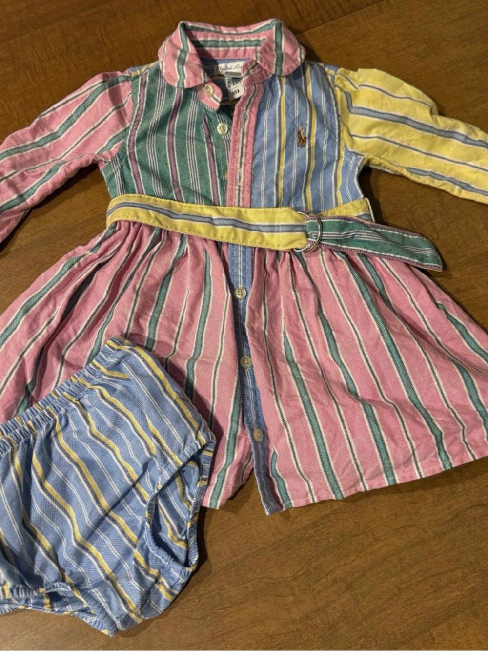 Polo Ralph Lauren Baby Girls Belted Oxford Fun Shirt Dress